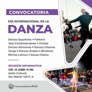 Convocatoria a actividad por el Día Internacional de la Danza